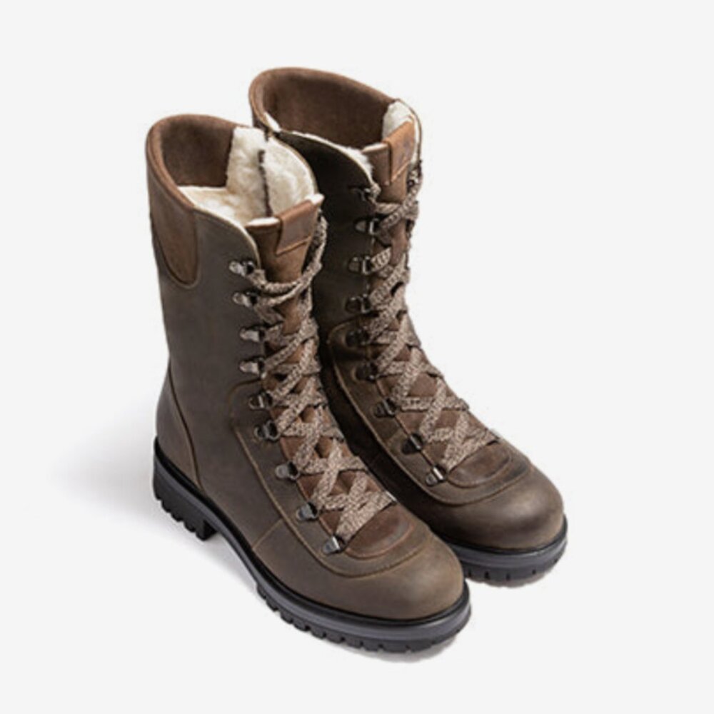 Anfibio Made in Canada Valanga Women's Winter Boots, Shearling Lined Size 37